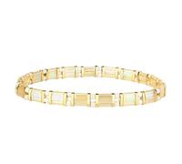 KELITCH New Miyuki Tila Beaded Stretch Bracelets Women Tila Bracelets Stackable Friendship Bracelets - Clear Yellow 10I
