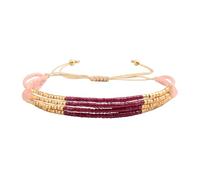 KELITCH Seashell Charm Bracelet for Women Handmade Miyuki Beaded Bracelet Bangle A