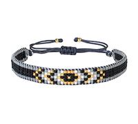 KELITCH Seed Beads Strand Bracelets Leopard Pattern Wrap Bracelets Women's Miyuki Bracelets Charm Bangles