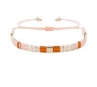 KELITCH Women Charm Friendship Bracelets Colorful Tila Beaded Adjustable Bracelets, One Size, Tila, tila