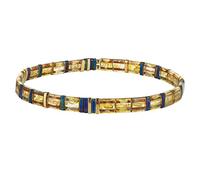KELITCH Women Tila Beads Charm Bracelet Stretch Bracelets Candy Colors Wrap Friendship Bracelets - Brown H