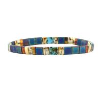 KELITCH Women Tila Beads Charm Bracelet Stretch Bracelets Candy Colors Wrap Friendship Bracelets - N