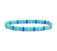 KELITCH Women Tila Beads Charm Bracelet Stretch Bracelets Candy Colors Wrap Friendship Bracelets - P