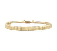 KELITCH Womens Friendship Bracelets Tila Crystal Beads Strand Bracelet Handmade Stackable Candy Wrap Bracelets - Gold 25A