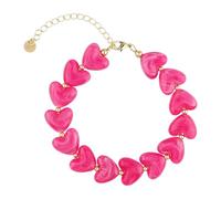 KELITCH Womens LOVE Beaded Bracelet Handmade Stack Friendship Stretch Bracelets Gold Link Bracelets, Bracelet, Crystal, resin acrylic