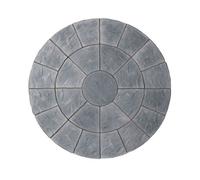 Kelkay Grey Abbey Garden Circle Kit - 2.4Mtr Coverage - Graphite - 25 Piece Kit