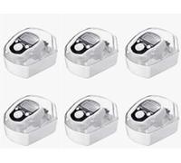 Kellegour Electronic Finger Counter,6 PCS White Electronic Finger Counter,Mini LCD Digital Display Tally Counter,ABS Handheld Counters Clicker with Box,for Knitting,Crochet,Coaching,Lap,Golf,Toddler