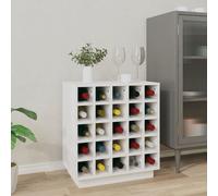 keller solid pine wood wine cabinet in white