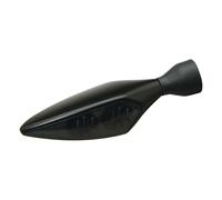 Kellermann Micro Rhombus Dark Motorcycle Turn Signal Indicator Black Front Left