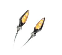 Kellermann Rhombus S Dark LED Indicator Black Tinted Front Pair