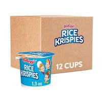 Kellogg’s Rice Krispies, Breakfast Cereal in a Cup, Fat-Free, Bulk Size, 12 Count (Pack of 12, 1.3 oz Cups)