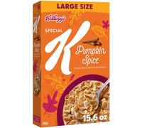Kellogg’s Special K Breakfast Cereal, Fiber Cereal, Large Size, Pumpkin Spice, 15.6oz Box (1 Box)