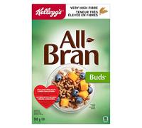 Kellogg's All Bran Buds Cereal 500g/17.6oz, (Imported from Canada)