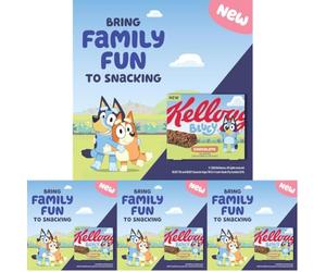 Kellogg's Bluey Chocolate Snack Bar 4x25g (Pack of 4)