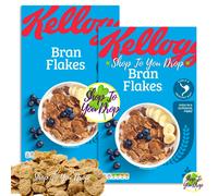 KELLOGGS BRAN FLAKE 2 x 750g Cereal Flakes High Fibre Healthy Family Breakfast
