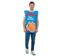 Smiffys Kelloggs™ Rice Krispies™ Cereal Box Costume Tabard, Officially Licensed Kelloggs Fancy Dress, Adult Dress Up Costumes