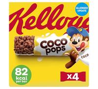 Kellogg's Coco Pops Chocolate Breakfast Cereal Bars 4 x 20g