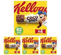 Kellogg's Coco Pops Chocolate Breakfast Cereal Bars 4 x 20g (Pack of 4)