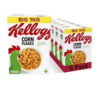 Kellogg's Corn Flakes Breakfast Cereal Big Boxes, 6x1 kg