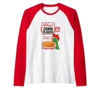 Kellogg's Corn Flakes Breakfast Cereal Box Art 1983 Raglan Baseball Tee