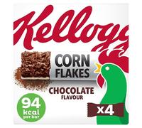 Kellogg's Corn Flakes Chocolate cereal and milk snack bars 4 x 24g