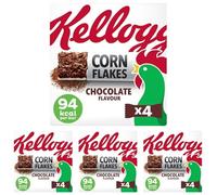 Kellogg's Corn Flakes Chocolate cereal and milk snack bars 4 x 24g (Pack of 4)