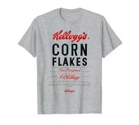 Kellogg's Corn Flakes The Original Breakfast Cereal T-Shirt, Men, Heather Grey, 6X-Large
