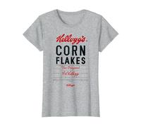 Kellogg's Corn Flakes The Original Breakfast Cereal T-Shirt, Women, Heather Grey, XX-Large