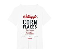 Kellogg's Corn Flakes The Original Breakfast Cereal T-Shirt, Women's Plus, White, 3X