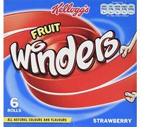 Kellogg's Duo Strawberry Fruit Winders Snack Rolls, 6-Piece
