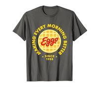 Kellogg's Eggo Breakfast Waffles Making Every Morning Better T-Shirt, Men, Asphalt Grey, Small