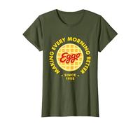 Kellogg's Eggo Breakfast Waffles Making Every Morning Better T-Shirt, Women, Olive Green, Large
