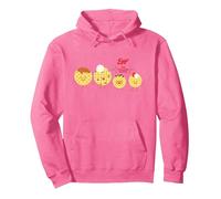 Kellogg's Eggo The Toppings Family Breakfast Waffles Pullover Hoodie, Adult Unisex, Bright Pink, XX-Large