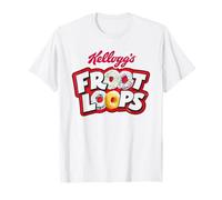 Kellogg's Froot Loops Breakfast Cereal Colour Logo T-Shirt