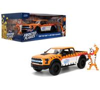 Jada Ford F150 Raptor Truck 2017 with Frosted Flakes Kellogg's Tony the Tiger Die-Cast Car Figure, 1:24 Collection, Opening Doors, Rubber Tyres Ages 8+ (Orange