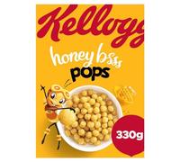 Kellogg's Honey Pops Cereal I 330g Boxes, Pack of 16