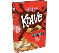 Kellogg's Krave Breakfast Cereals, 7 Vitamins and Minerals, Kids Snacks, Chocolate, 11oz Box (1 Box)