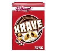 Kellogg's Krave Chocolate Hazelnut Breakfast Cereal Box, 375g