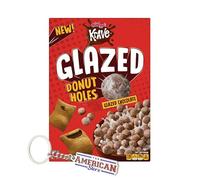 Kèlloggs Krave Glazed Chocolate Donut Holes Cereal 283g I US Import I Includes The American Store Keyring