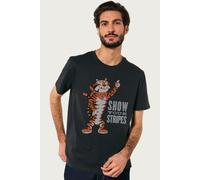 Kelloggs Men's Cereal Tony the Tiger Show Your Stripes T-Shirt in Black | Size: 2XL Kelloggs Black 2XL