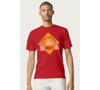 Kelloggs Men's Cheez It Snack Crackers Cheese Obsessed Since 1921 T-Shirt in Red | Size: Small Kelloggs Red S