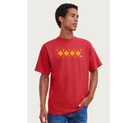 Kelloggs Men's Cheez It Snack Crackers Pattern Art T-Shirt in Red | Size: Medium Kelloggs Red M