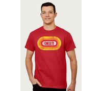 Kelloggs Men's Cheez It Snack Crackers Retro Round Logo T-Shirt in Red | Size: 2XL Kelloggs Red 2XL
