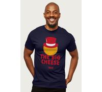 Kelloggs Men's Cheez It Snack Crackers The Big Cheese T-Shirt in Navy | Size: Large Kelloggs Navy L