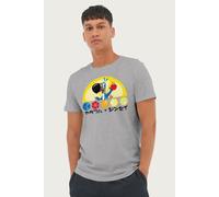 Kelloggs Men's Froot Loops Cereal Toucan Sam Japanese Text Fruit T-Shirt in Mid Grey | Size: 2XL Kelloggs Mid Grey 2XL