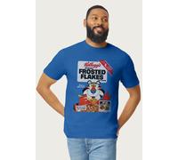 Kelloggs Men's Frosted Flakes 1980's Cereal Box Tony the Tiger T-Shirt in Royal | Size: Medium Kelloggs Royal M