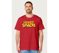 Kelloggs Men's Honey Smacks Breakfast Cereal Logo T-Shirt in Red | Size: Medium Kelloggs Red M