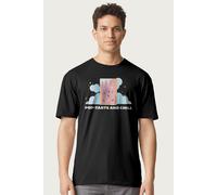 Kelloggs Men's Pop Tarts & Chill Toaster Pastries T-Shirt in Black | Size: Large Kelloggs Black L