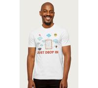 Kelloggs Men's Pop Tarts Toaster Pastries Just Drop In T-Shirt in White | Size: Large Kelloggs White L
