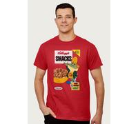 Kelloggs Men's Smacks Breakfast Cereal Retro Box Art Dig 'Em Frog T-Shirt in Red | Size: 2XL Kelloggs Red 2XL
